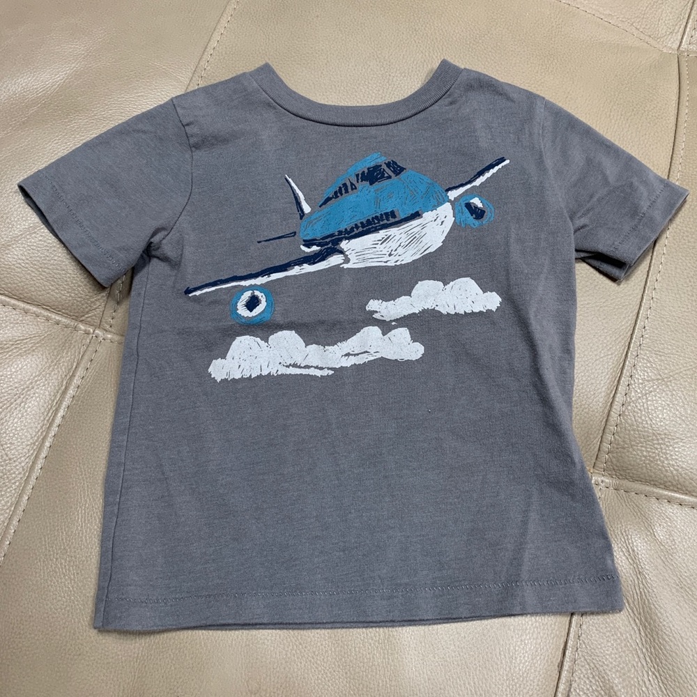 GAP Gray Airplane Tee, 12-18 mo